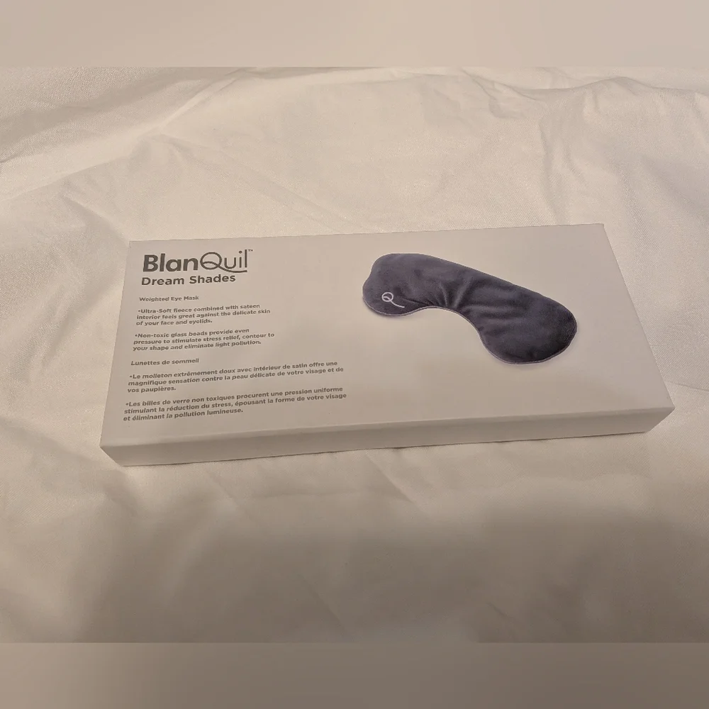 BlanQuil Dream Shades Weighed Eye Mask Sleep Mask Grey